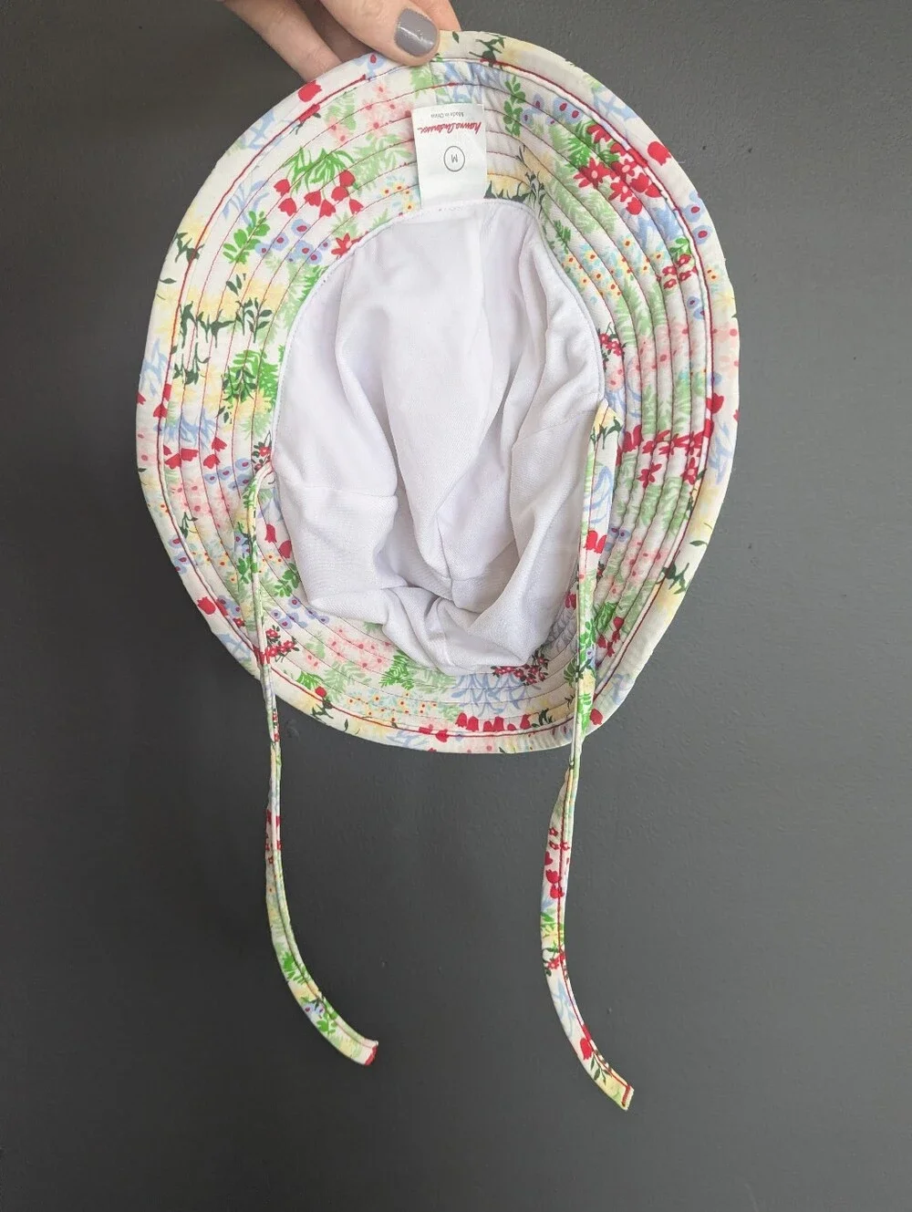Girl's Hanna Andersson Floral Swim Sun Hat